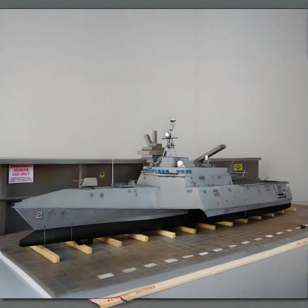 Barco de combate littoral de la Independencia de la Marina de EE. UU., modelo de barco terminado de plástico estático, colección de buques de guerra, adornos, regalo de barco, 1/350