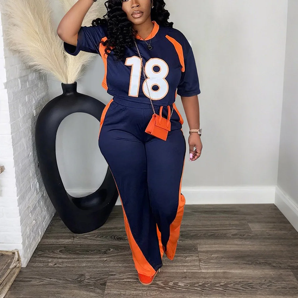 

2 Pieces Pants Sets for Women 2025 New Blouse & Long Trousers Letter Printed Fashion Sports Causal Daily Wear Outfits Pants Sets