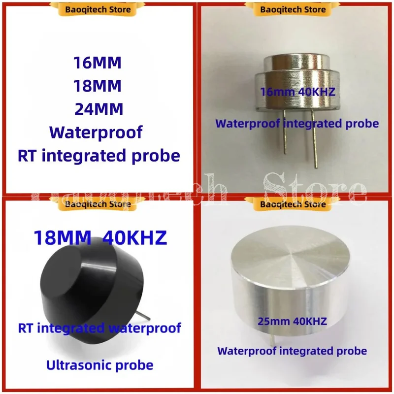 TCT40  25mm 18mm 16mm  Waterproof RT integrated probe 40khz Ultrasonic sensor