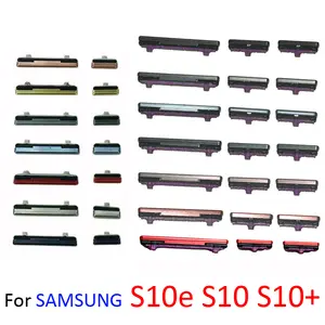Bilashmart BackShell Phone Power Volume Side Button Key Replacement Part Samsung Galaxy S10e S10 Plus Volume Button + Power ON OFF