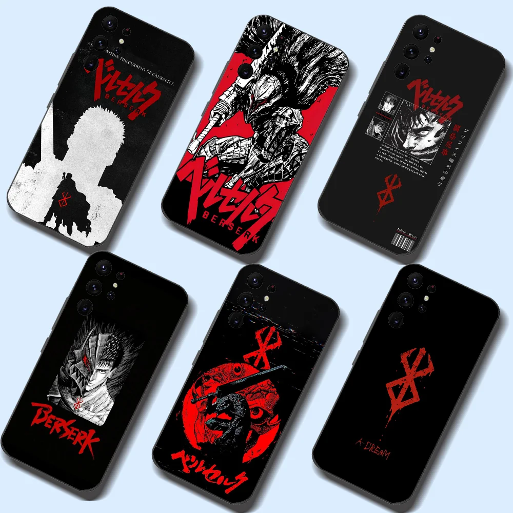 D-Berserk Sacrifice Symbol Phone Case For Samsung Galaxy A52 A12 A51 S21 Edge S22ULTRA S23 S20LITE Plus Ultra Black Cover