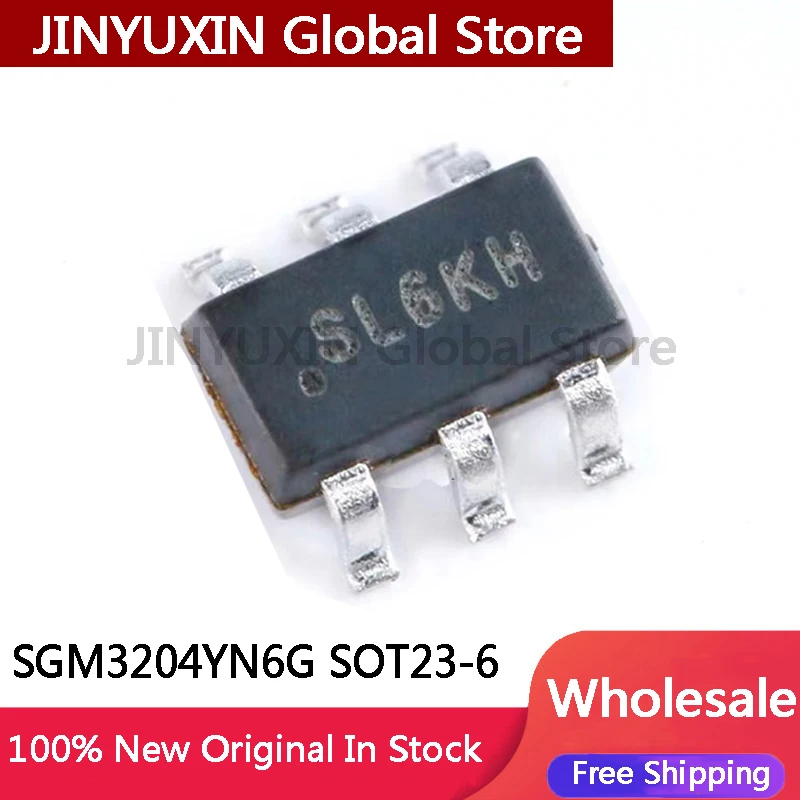 10-100Pcs New SGM3204YN6G TR SGM3204 DC-DC converter chip charge pump DC SOT23-6 IC Chip In Stock Wholesale