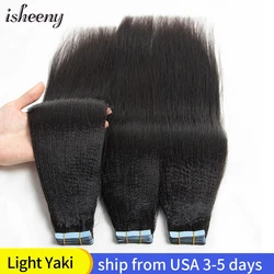 Isheeny Light Yaki Tape In Extensions Natural Black Hair 12