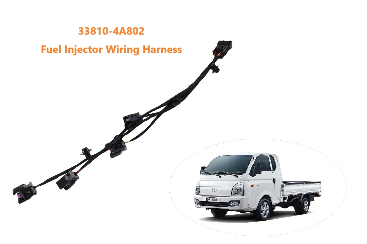 

33810-4A802 Fuel Injector Wiring Harness 338104A802 Injector Wiring Assy for Hyundai Porter2 H100, Kia Bongo3 K2500