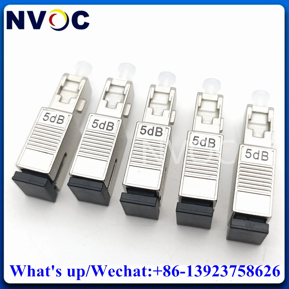 

6Pcs SC-SC/UPC Fiber Optic Attenuator SC UPC 2dB/3dB/5dB/7dB/10dB/15dB Female to Male Optical Attenuater