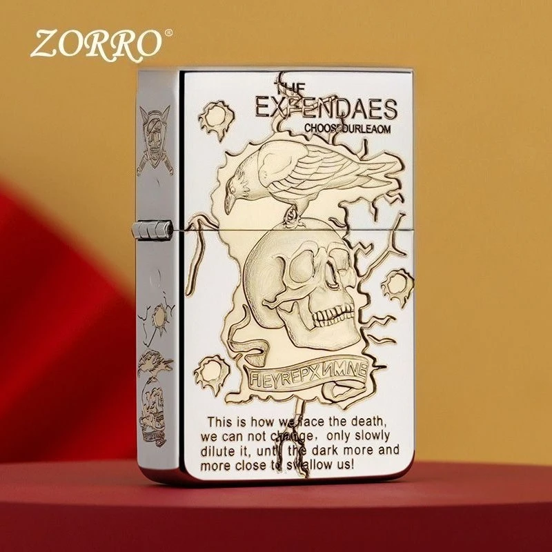 

Zorro облегчение отряда смерти второго поколения ветрозащитные зажигалки для мальчиков праздничные подарки гаджеты зажигания аксессуары для курения оптом