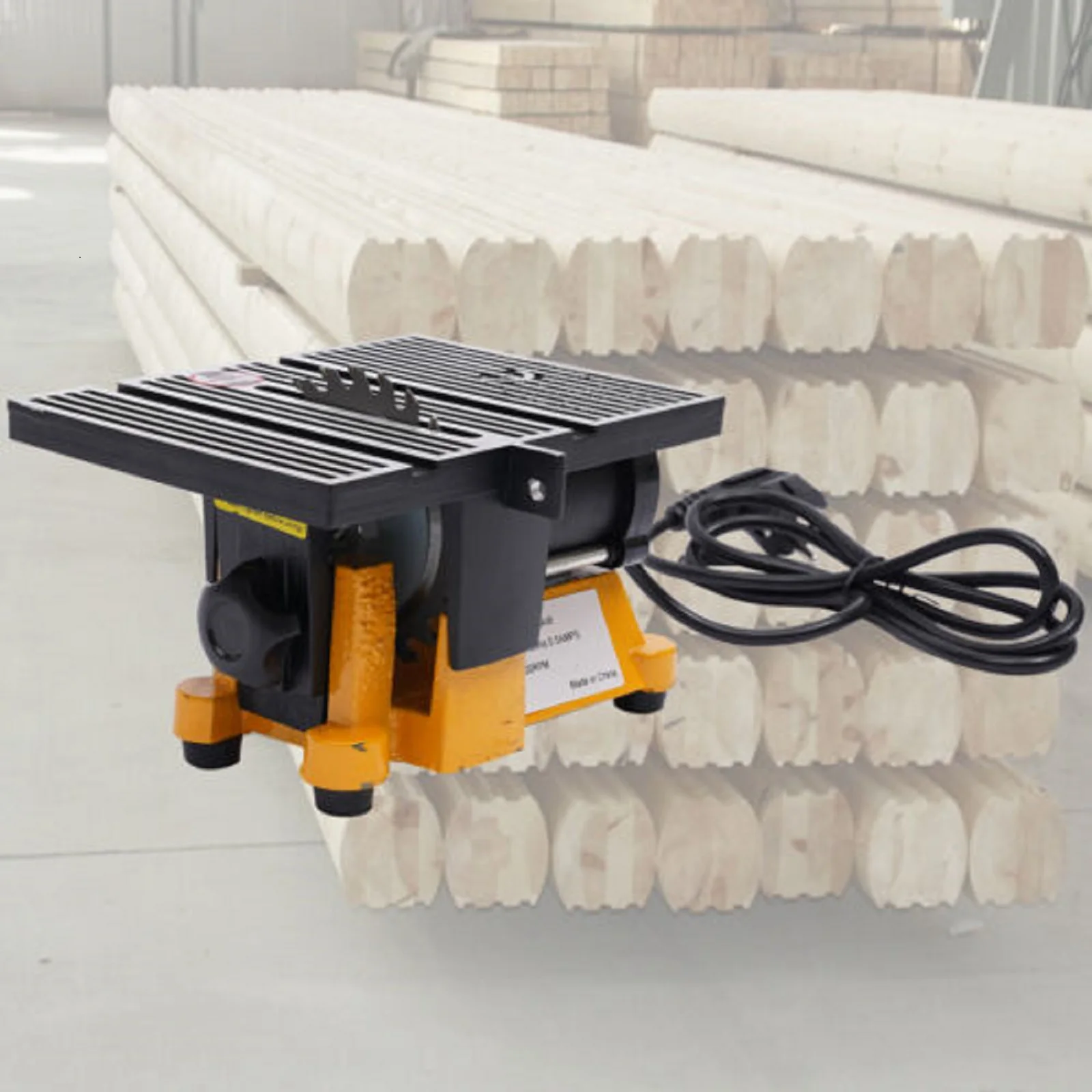 Electric Table Saw Power Tool Metal Wood Cutting Machine Workbench for Carpentry Circular Blade