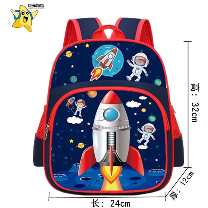 Kindergarten backpack cartoon print cute boys and girls weight-reducing waterproof mermaid backpack