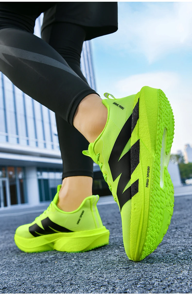 Marathon-Laufschuhe Herren Sneakers mit Carbonplatte Outdoor-Sport Atmungsaktiv Leichtgewicht Damen Bequeme Athletische Sneakers Prime – Detail 30