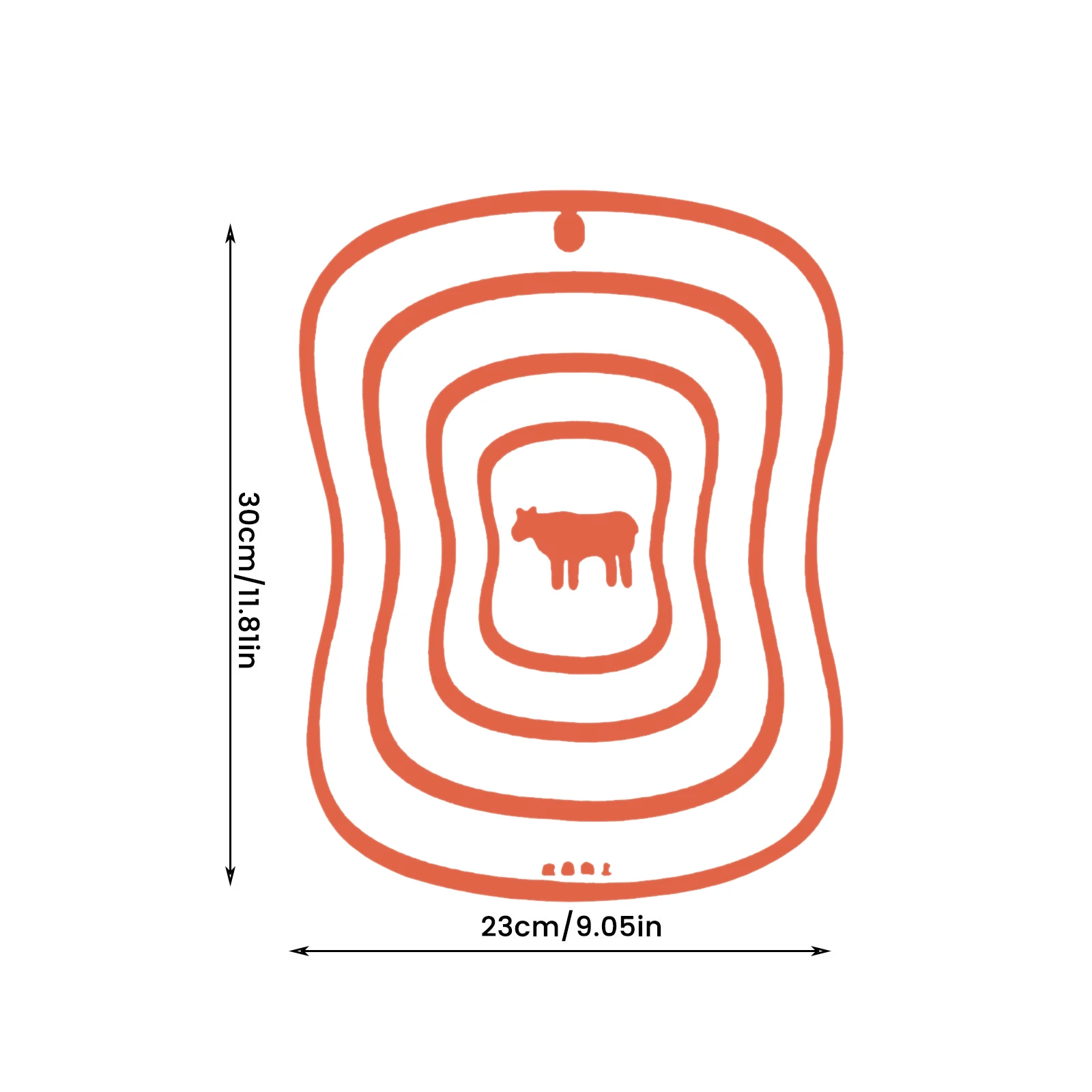 Food Grade Separate Chopping Board Non Slip Kitchen Cutting Board Matte Divided Cutting Board for Meat Fruit Vegetable
