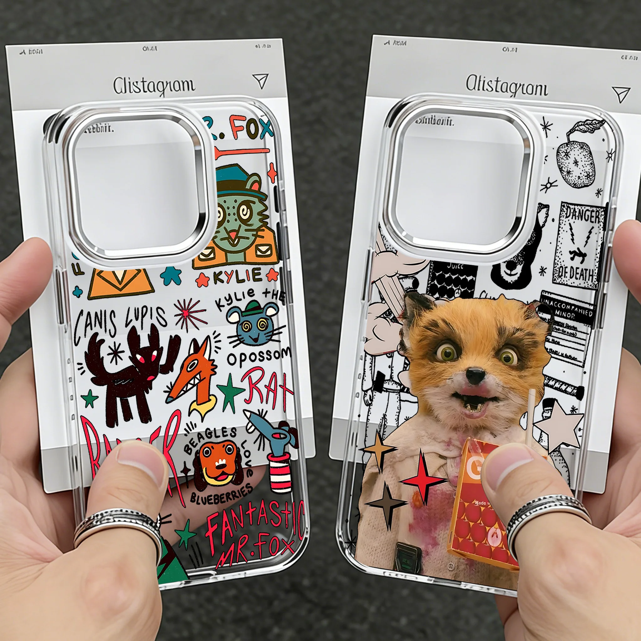 New M-Magical Foxs Phone Case for Samsung Galaxy S25 S24 S23 S22 S21 S20 Note20 FE Ultra Edge Plus 4G 5G Transparent Soft Cover