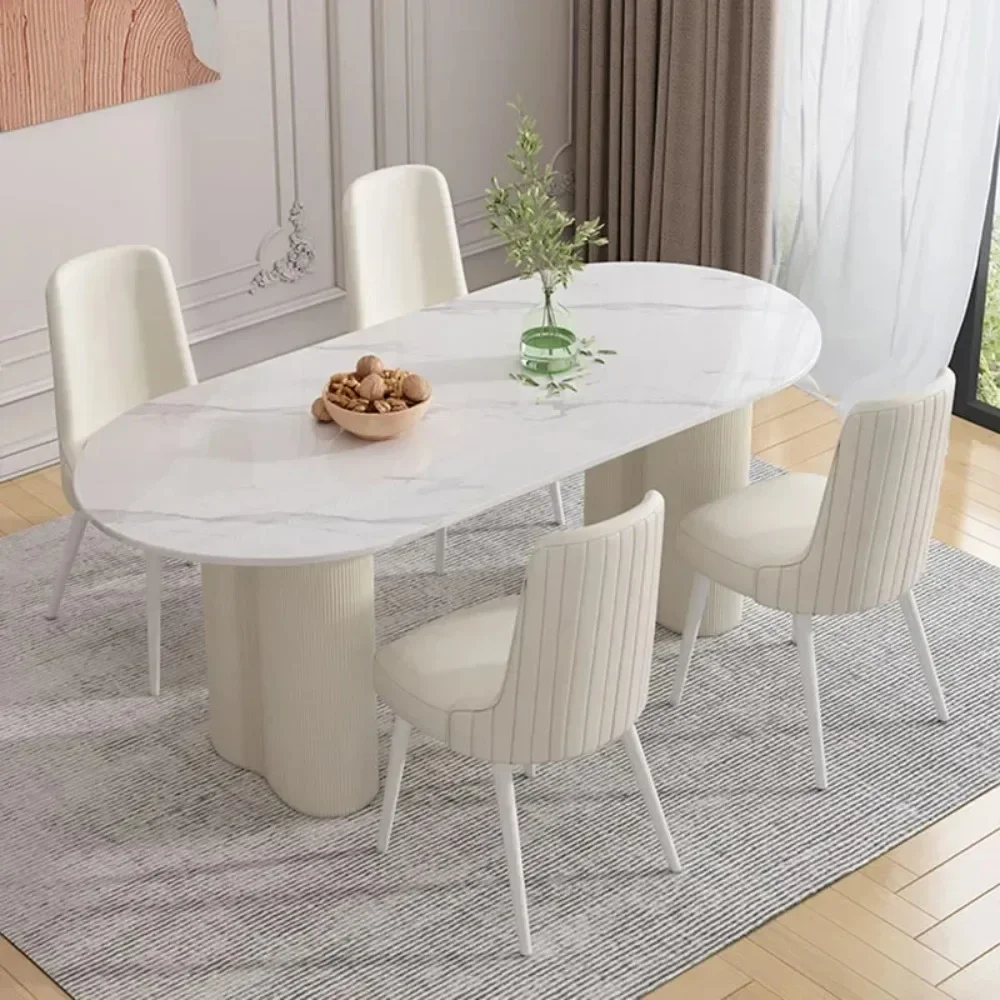 Design Multifunctional Dining Table Nordic Minimalist Living Waterproof Dining Table Relaxing Modern Esstisch Mesa Furniture