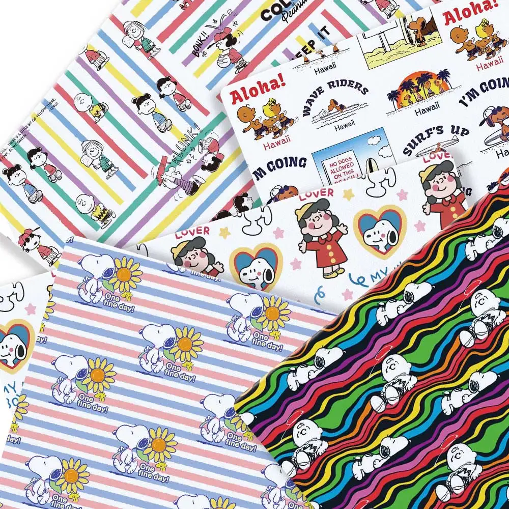 Tela de dibujos animados para niños, tejido de costura hecho a mano, acolchado, para vestido de bebé, estampada sábana para el hogar, 140x50cm