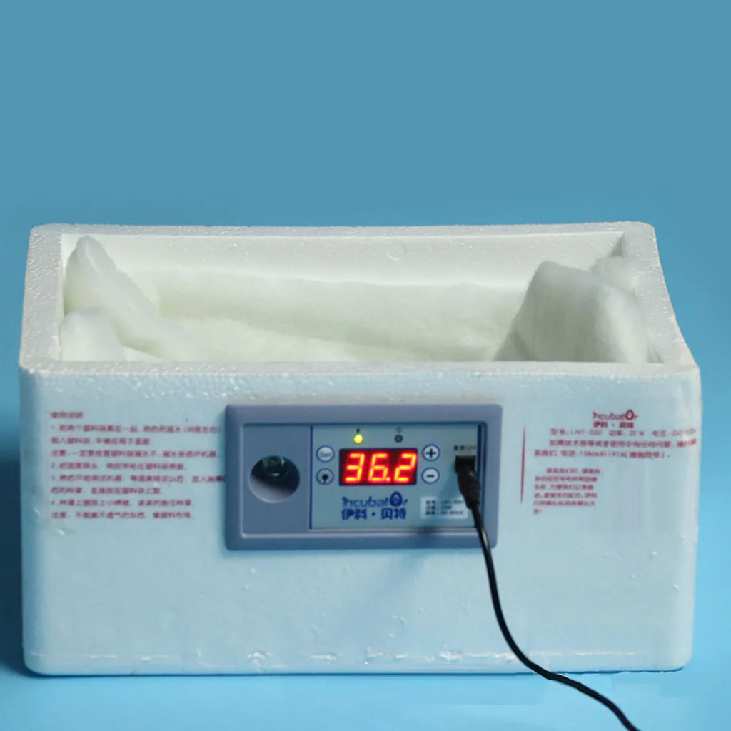 Bionic Water Bed Incubator Automatic Temperature Control Small Egg Incubator  with Egg Candling Light Farm Hatcher Machine