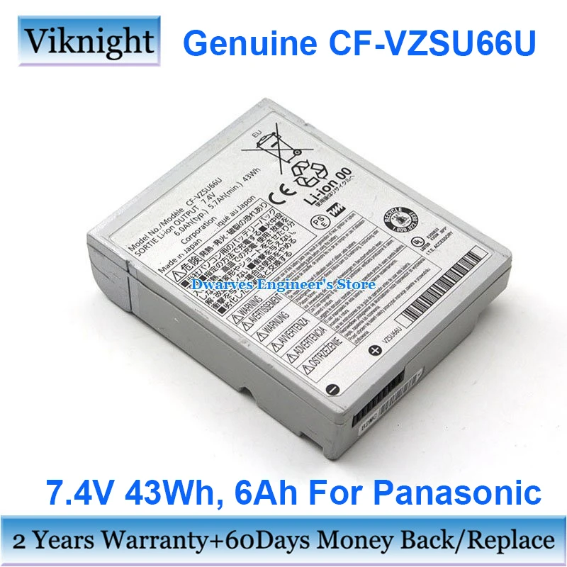 Original CF-VZSU66U Battery For Panasonic Toughbook CF-C1 CF-C1AT01GGE CF-C1AD06GDE CF-51 CF-C1ADAHG6M VZSU66 Laptop 7.4V 43Wh