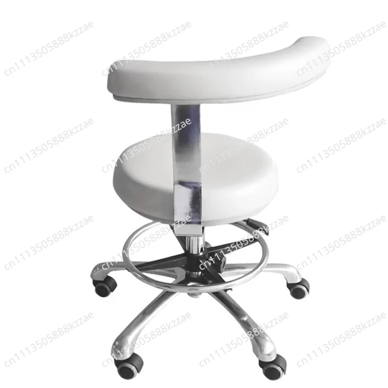 Medical Dental Dentist Chair Surgical Nurse's Doctor Stool with 360 Degree Rotation Armrest PU Leather Assistant Stool Chair