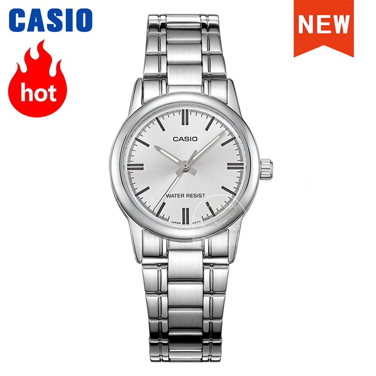 Reloj Casio para mujer, conjunto de lujo de primeras marcas, reloj resistente al agua para mujer, reloj de regalo, reloj para mujer LTP-V005D-7A