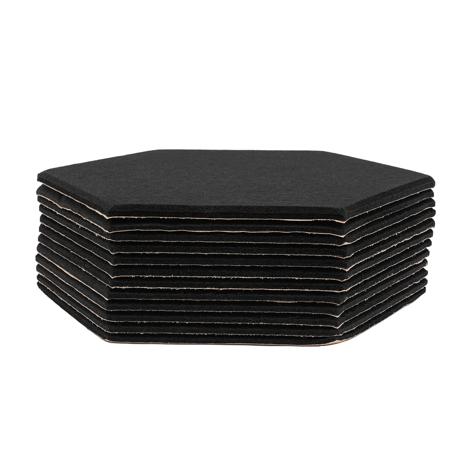 Sechseckige Akustikplatten, hochdichte Schalldämmung, 12er-Pack Akustikschaum für Wanddekoration und akustische Behandlung – Detail 8