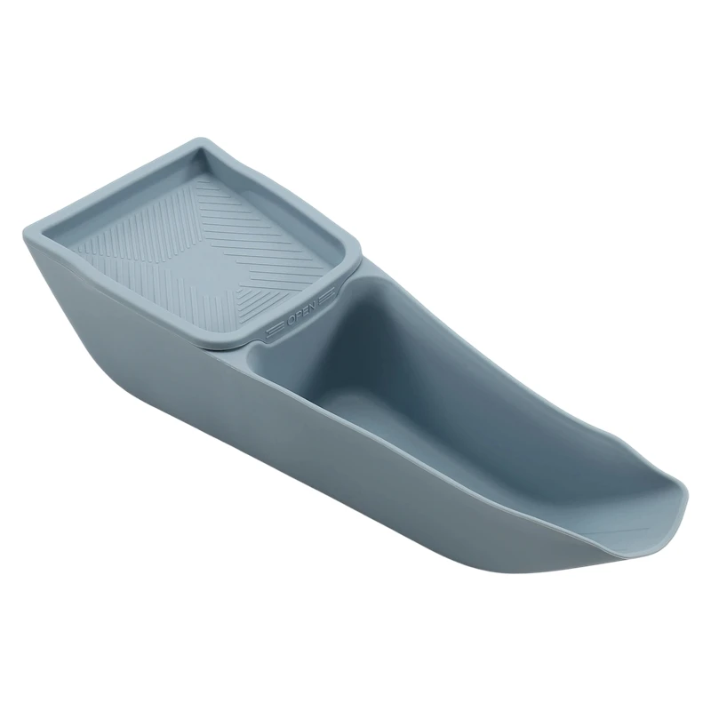 Super Sale Car Light Blue Central Control Storage Box for BYD Seagull Armrest Double Storage Box Silicone Interior Supplies Tool