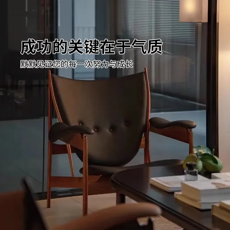 Chief chair, single leather sofa chair