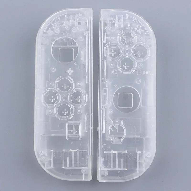 Transparent DIY Shells for Nintendo Switch Joy-Con, Clear Left Right Controller Housing Replacement Kit - Color Change Mod