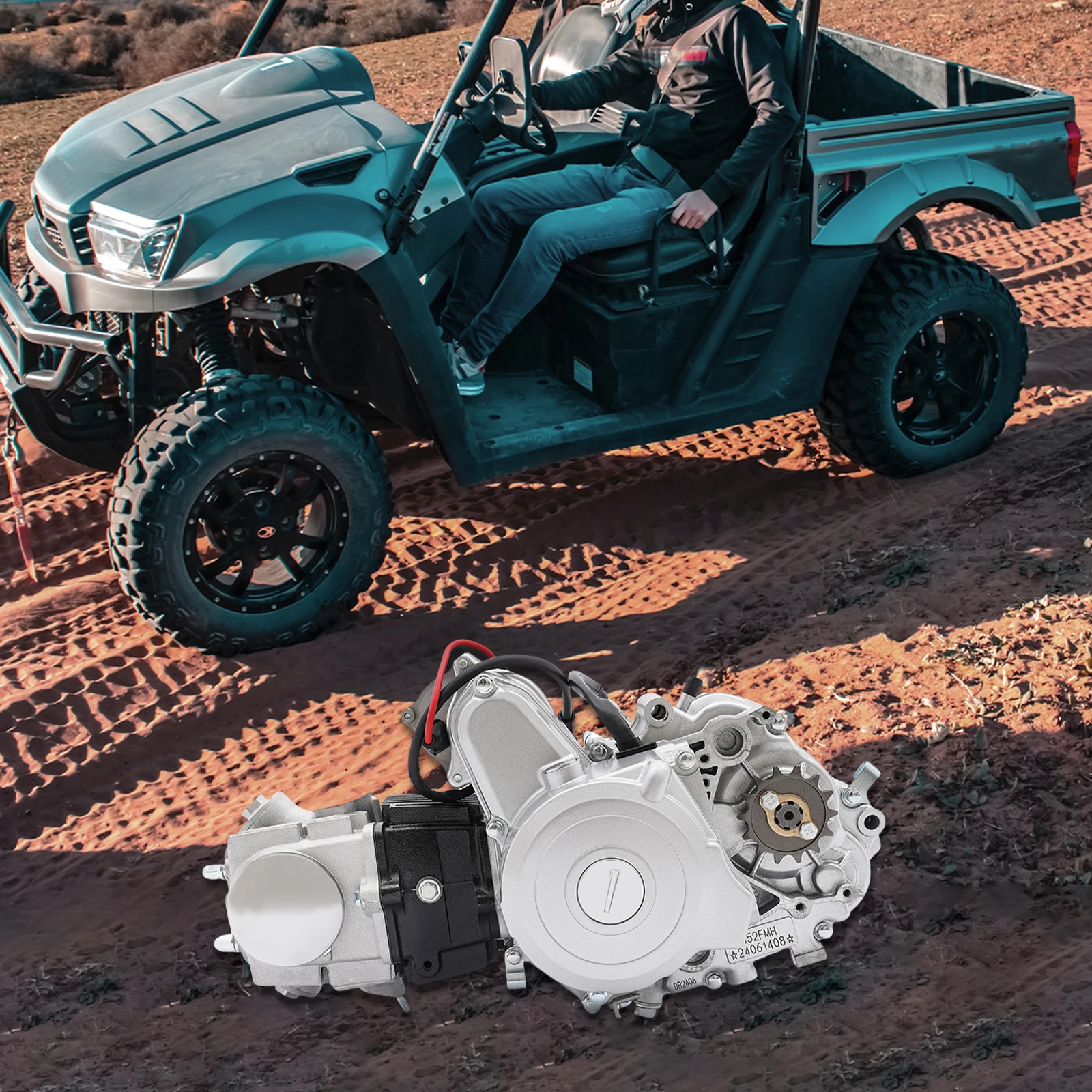 [49CC 2-Stroke Engine Shortblock] 49CC 2 السكتة الدماغية سحب بدء المحرك Shortblock الجمعية المعدنية للمحركات الصغيرة - قوي وموثوق