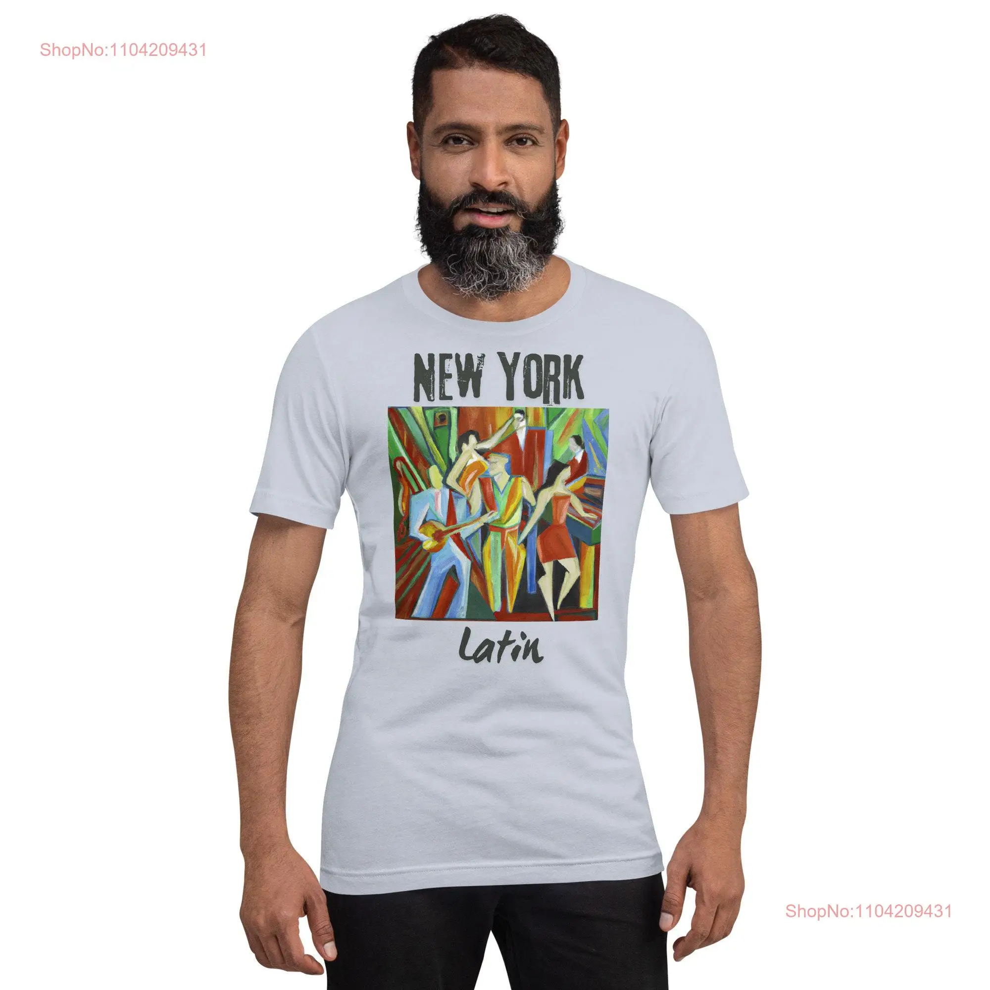 New York Latin t shirt Music for lovers of pop reggaeton salsa and merengue long or short sleeves