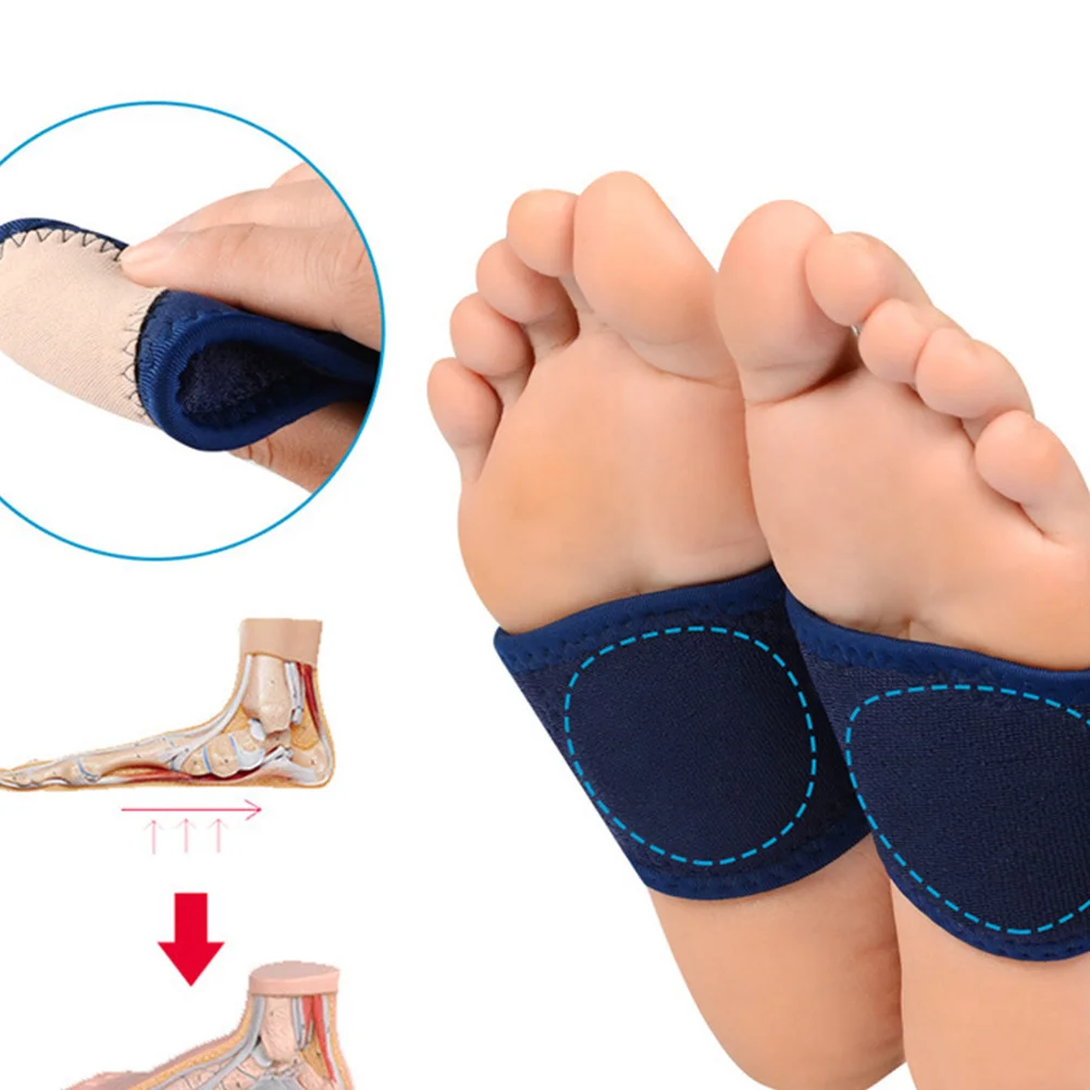 

2Pairs Foot Arch Support Brace Elastic Flat Foot Corrector High Performance Comfortable Arch Band for Sports Office Night Use
