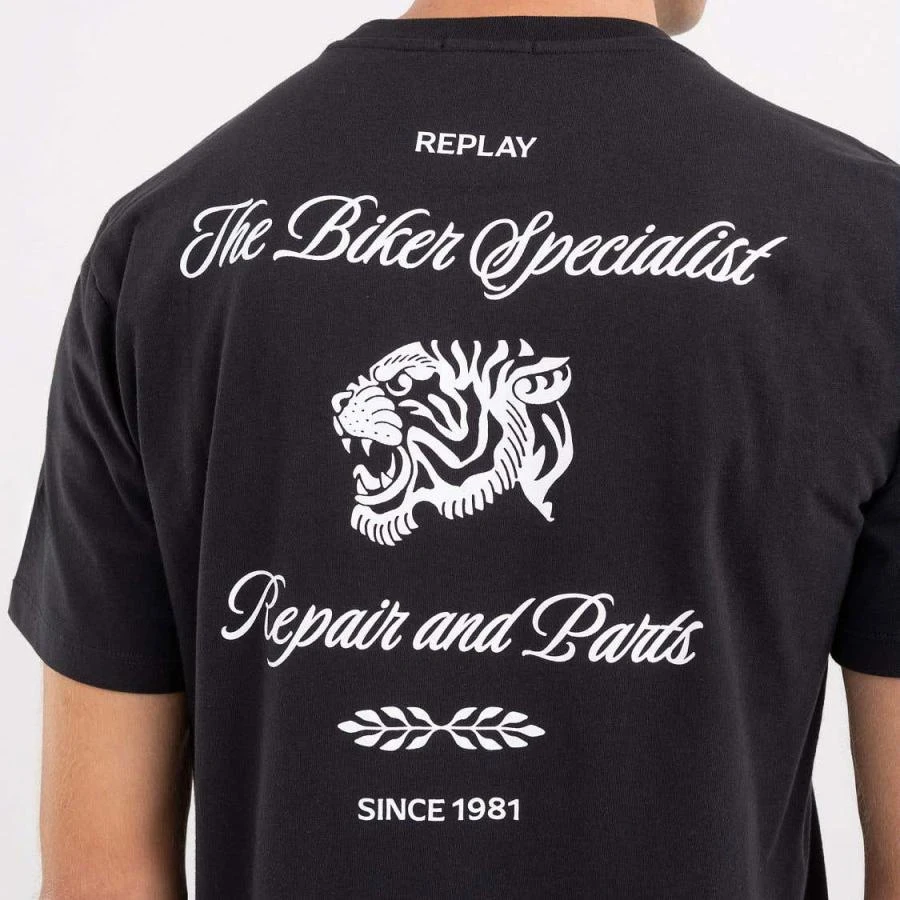 

REPLAY T-shirt Super Cross Country Riders Summer Luxury Brand Cotton Men's and Women's T-shirt Motorcycle Short Sleeve