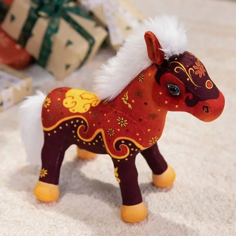 

32cm New Handsome Simulation Horse Doll Stuffed Plush Toy Handmade Cartoon Anime Pillow Cute Children's Birthday Gift Fun Doll