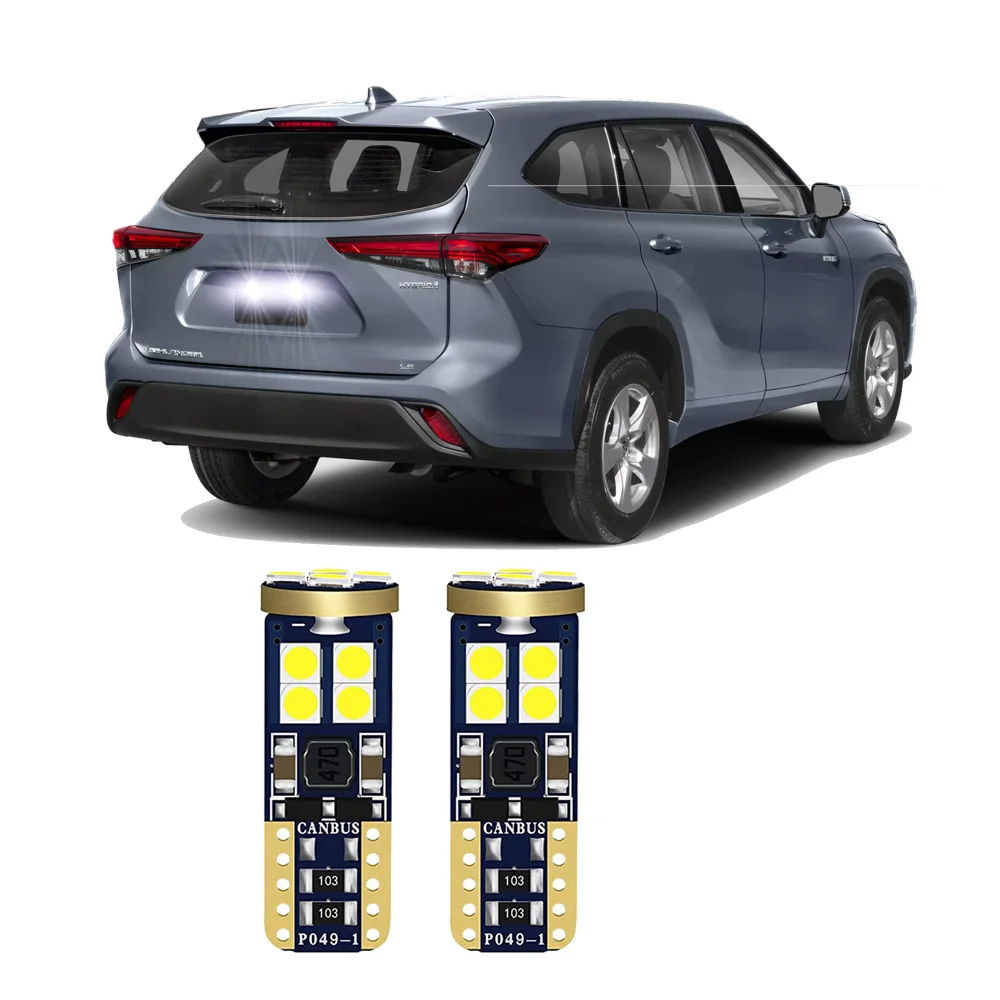 

2Pcs Canbus LED License Plate Light Bulbs For Toyota Highlander 2001-2020 2021 2022 2023 2024 2025 Led Number Plate Light