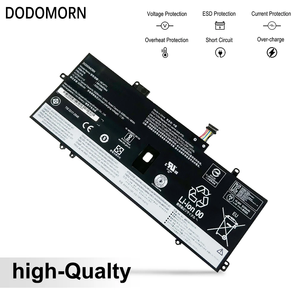 Imagem -03 - Dodomorn L18c4p71 Bateria do Portátil para Lenovo Thinkpad x1 Yoga 4ª Geração x1 Yoga2023 Gen Sb10k97644 L18l4p71 L18m4p72 Sb10t83173
