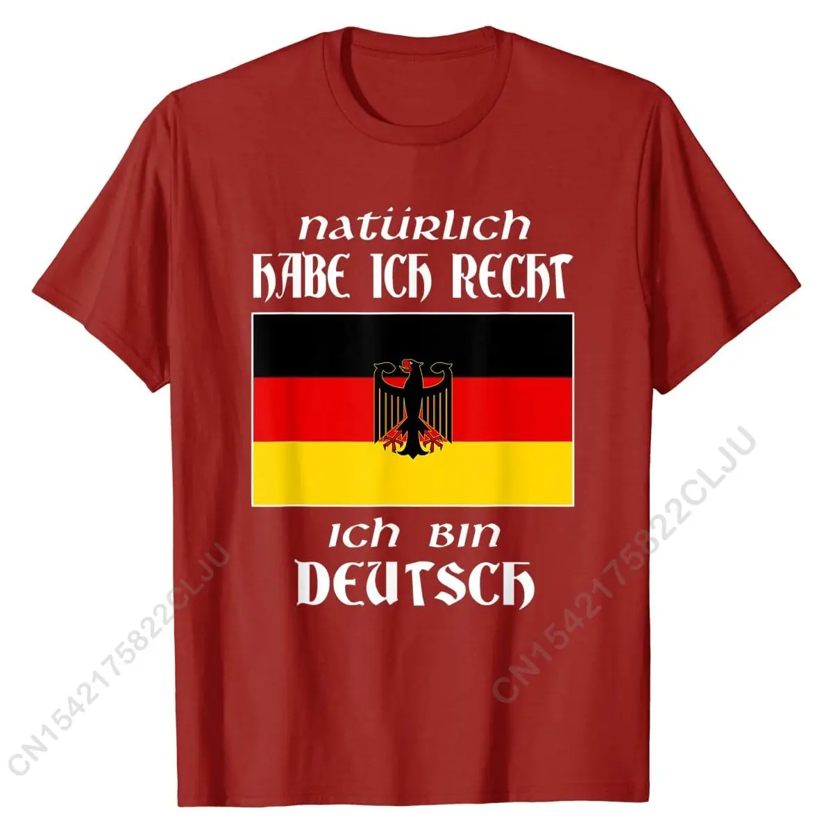 Ich Bin Deutsch T-shirt Funny German Language Germany Saying Casual T Shirt Cotton Man Tshirts Casual Brand New