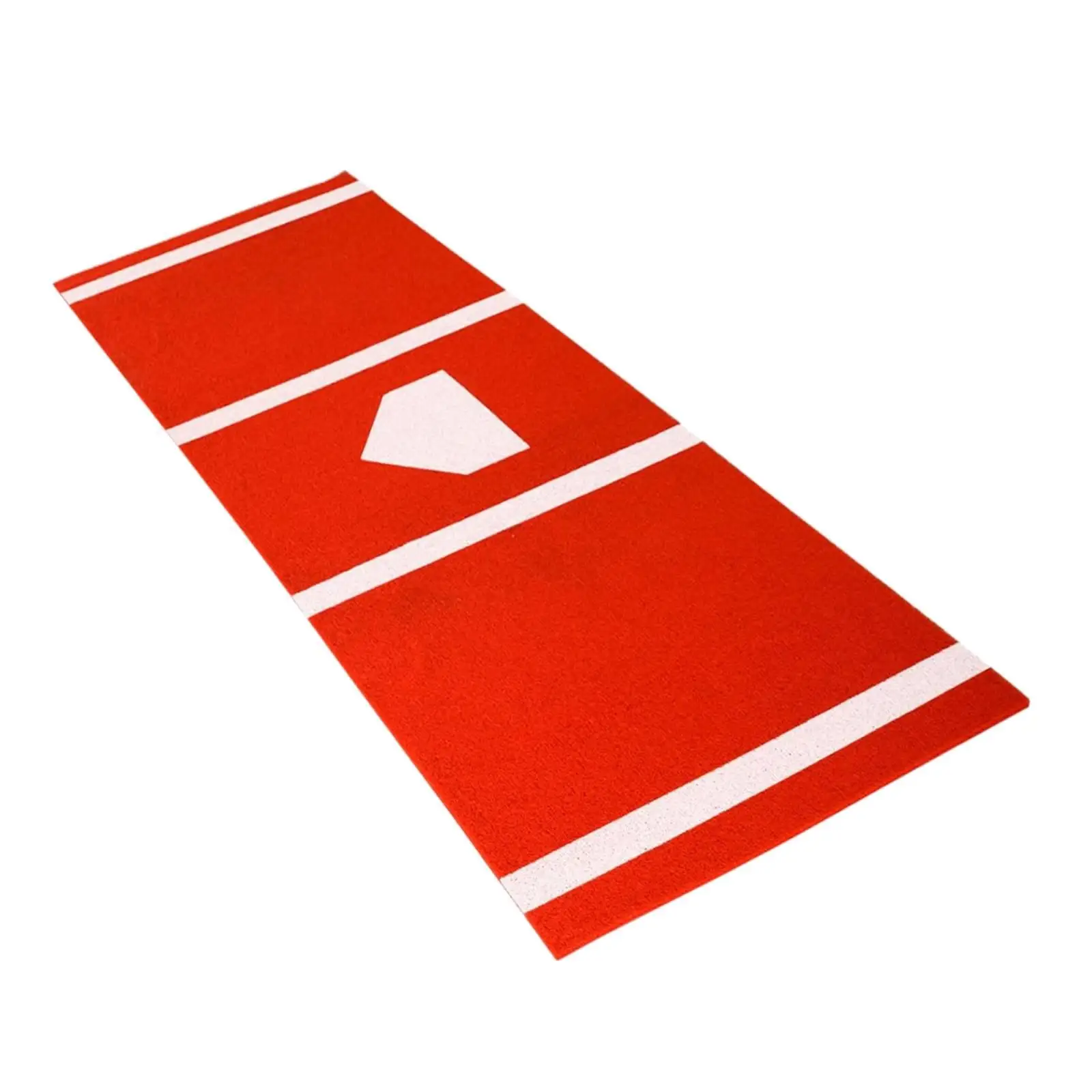 

Crystal Velvet Baseball Batting Pad Large Hitting Area Stance Training Mat Indoor Outdoor Training for Backyard Use