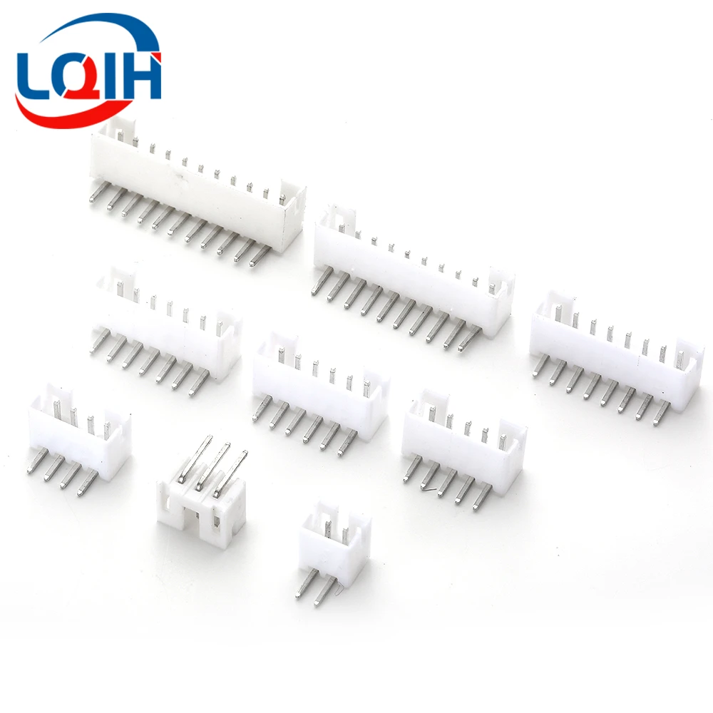 PH 2.0mm Pitch Connector Header Male Blade 2P 3P 4P 5P 6P 7P 8P 9P 10P 11P 12P 13P 14P 15P 16P Prosta zakrzywiona igła PCB