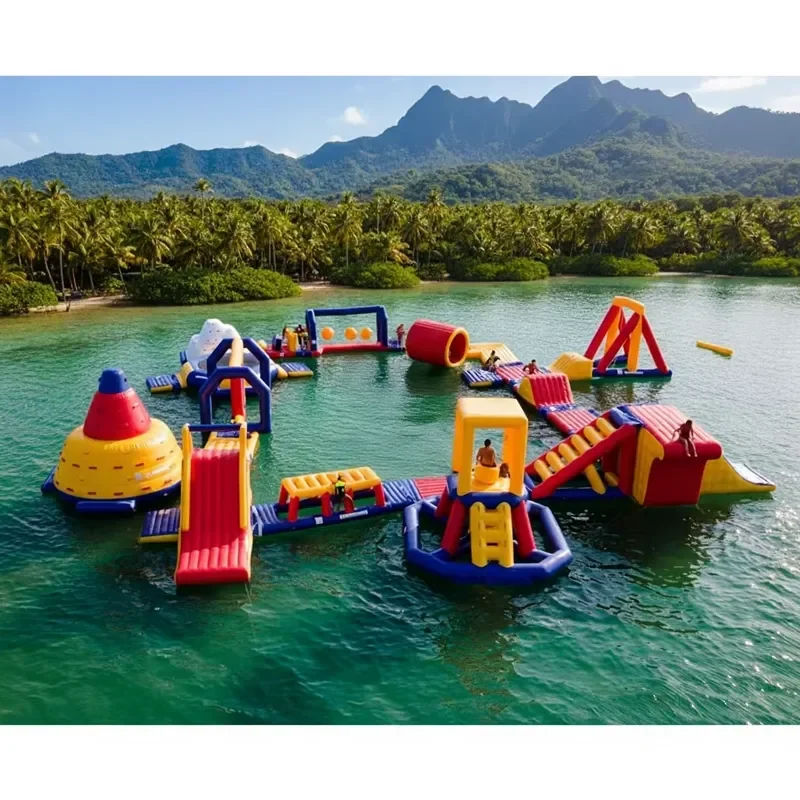 Commercial Inflatable Aqua Park Inflatable Floating Water Park for Kids and Adults Inflatable Floating Obstacles Sport Games