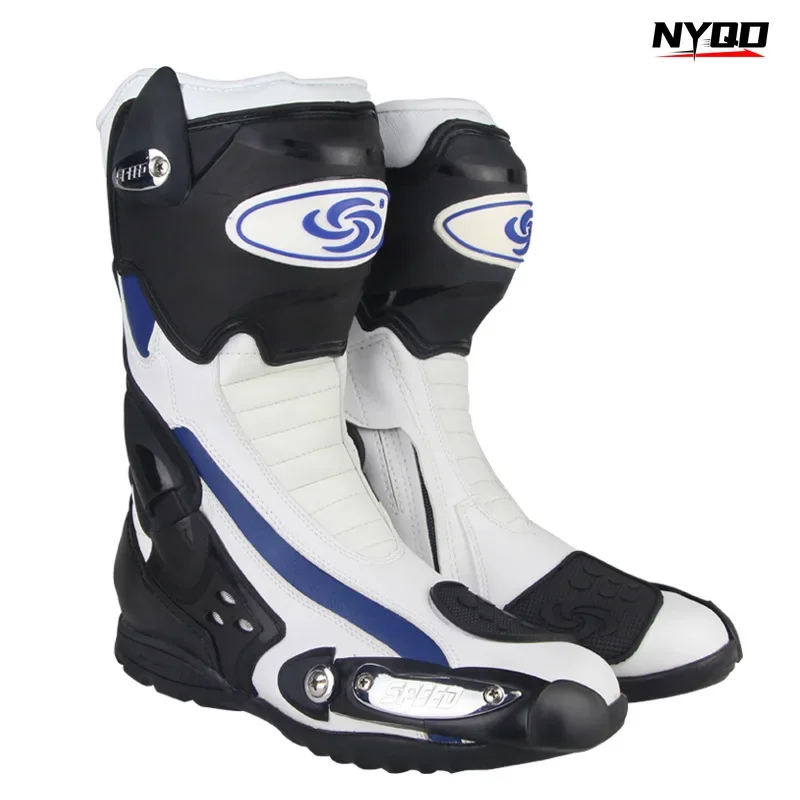 Riding Tribe Motorcycle Racing Shoes Summer Off-road Road Long Boots Knight Anti-fall Motocross Shoe Men Non-slip Sturdy