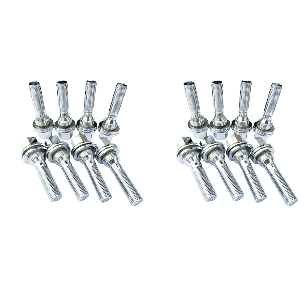 16PCS 12X1.25 Screw Hex 17mm Spacer Widen Wheel Bolts For Peugeot 206 207 208 308 407 508 1007 Citroen C2 C3 C4 C5 Berlingo