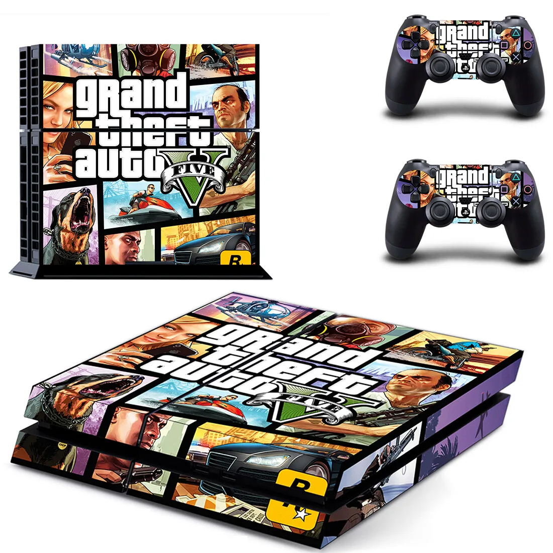 

Grand Theft Auto V GTA 5 PS4 Skin Sticker Decal Cover Protector For Console and Controller Skins Vinyl