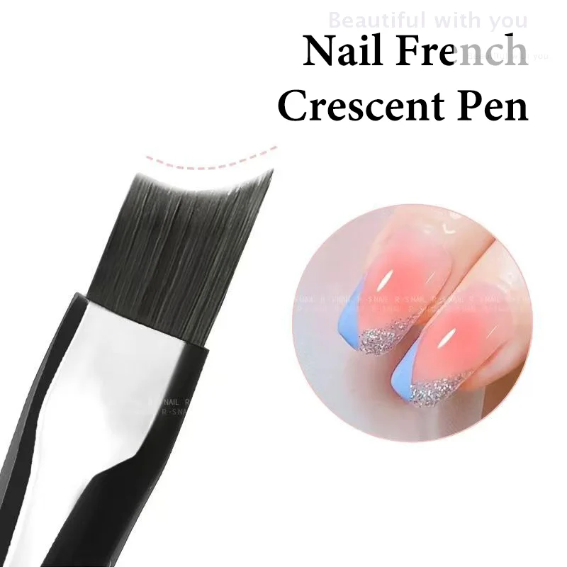 

New1 PCS French Plaid Nail Art Brushes Line Grid Pattern Drawing Pen For DIY UV Gel Extension Painting Supplies