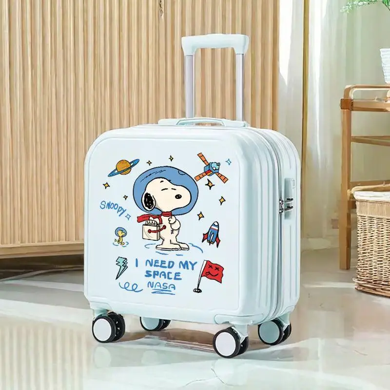Luggage Box Snoopy Trolley Case Anime Student Large Capacity Suitcase Multifunctional Travel Boarding Box Cartoon Password Box