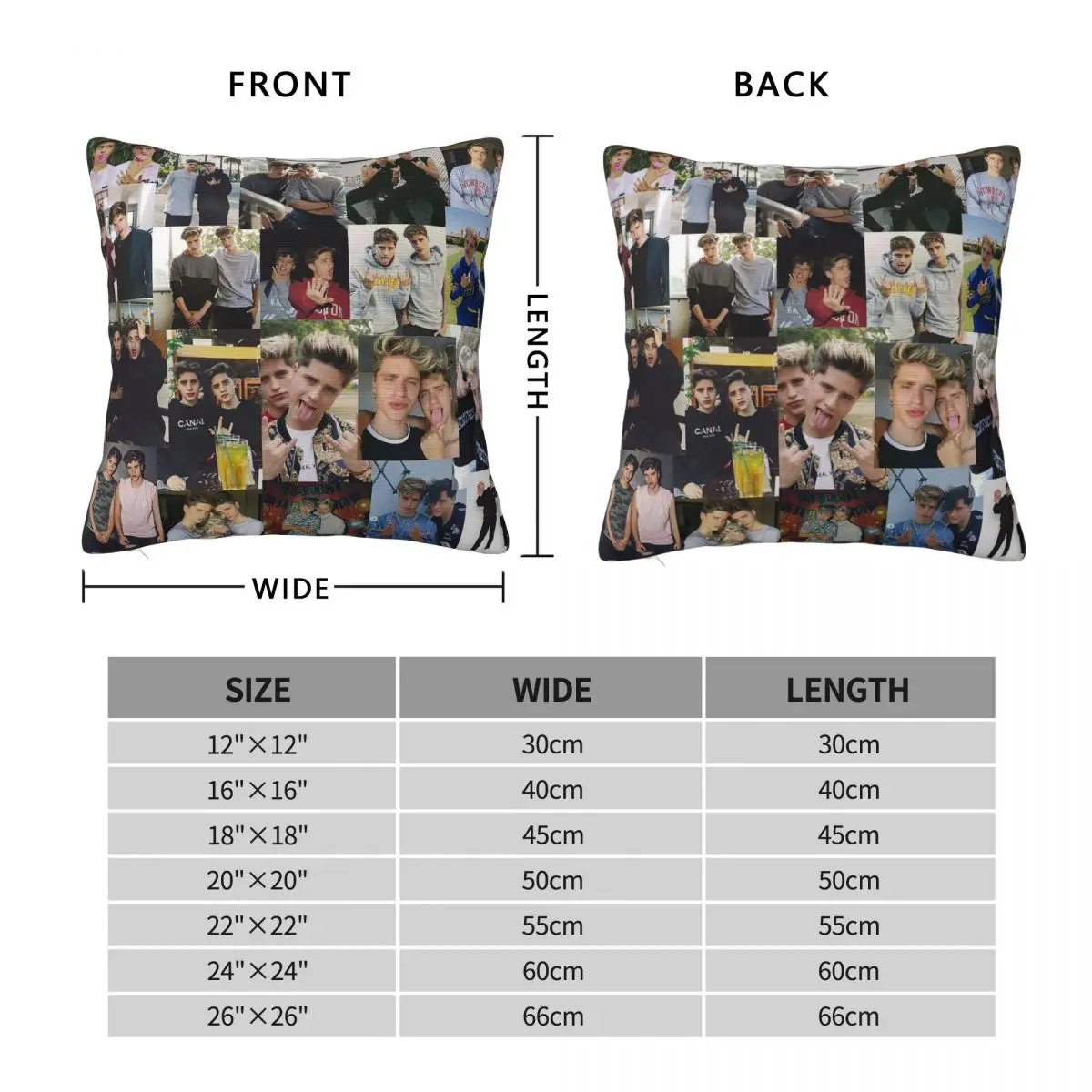 Martinez Twins Emilio Ivan Square Pillowcase Polyester Linen Velvet Pattern Decor Throw Pillow Case Sofa Seater Cushion Cover