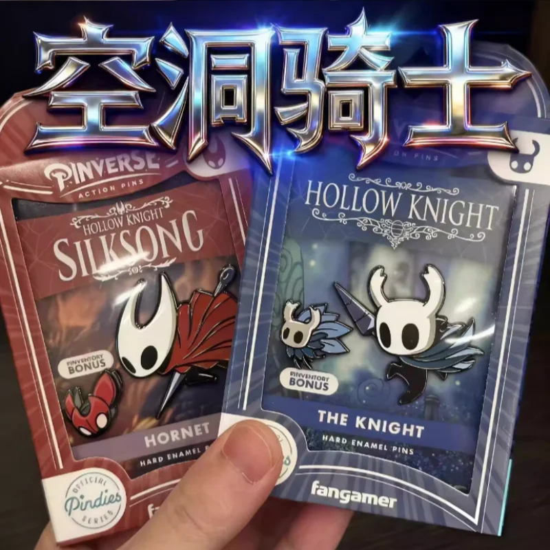 

В наличии Hollow Knight: Silksong Game Периферийные устройства Фигурка девушки Шерше Q Версия Крутая и креативная металлическая брошь Значок Декор Подарки