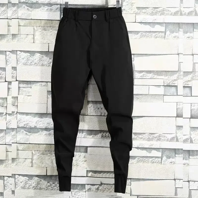 

2023 Spring Autumn New Fashion Men's Casual Pants Business Fashion Slim Fit Stretch Solid Cotton Casual Long Trousers Male J45