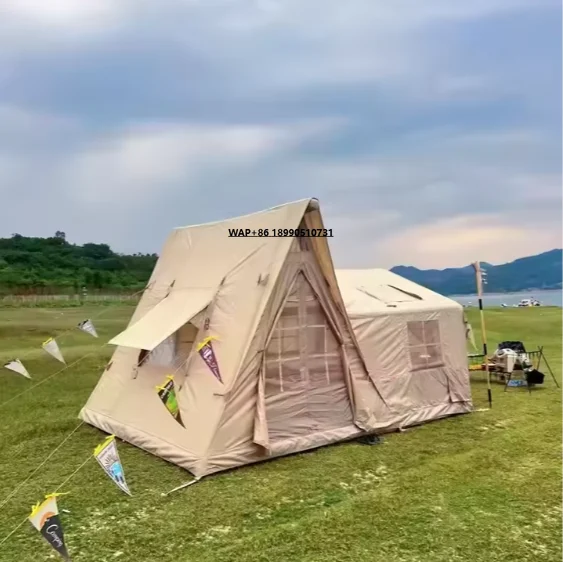

Triangle Outdoor Camping Inflatable Tent, Windproof and Rainproof, Portable Inflatable Tent, Thick Oxford Cloth Wear-resistant