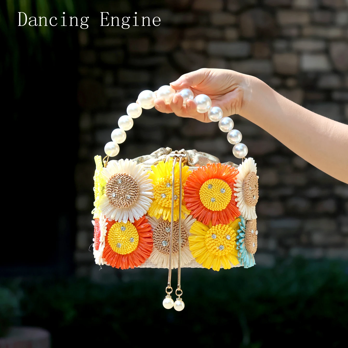 handmade Rhinestones Evening clutch Bag Purses and handbag Designer shoulder bag Shiny Crystal Clutch purse bucket bag