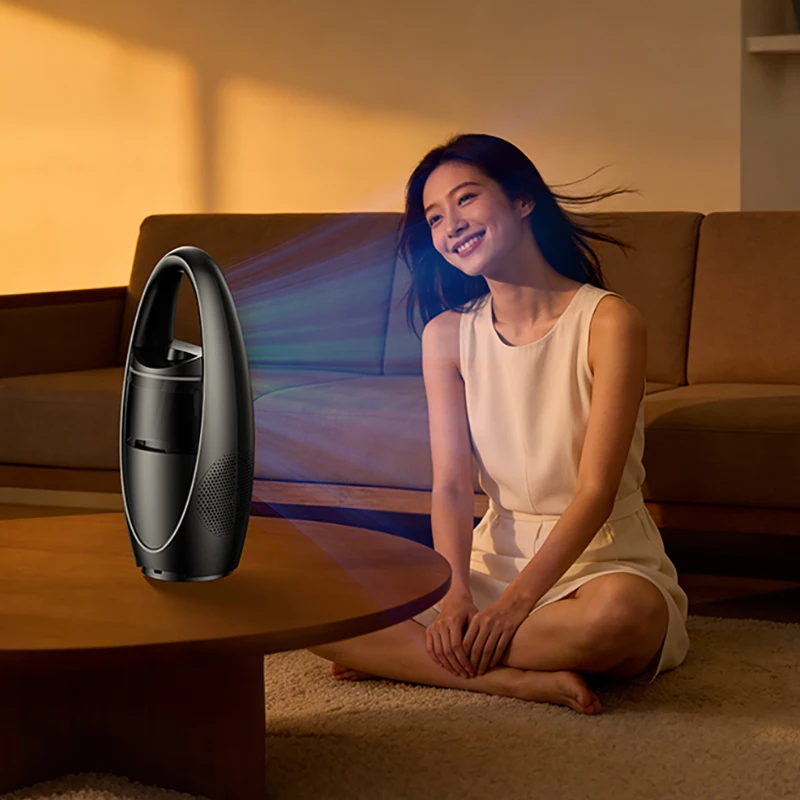 usb-bladeless-fan-can-atomize-9-hour-timed-9-speed-wind-with-shaking-head-gilded-effect-ambient-light