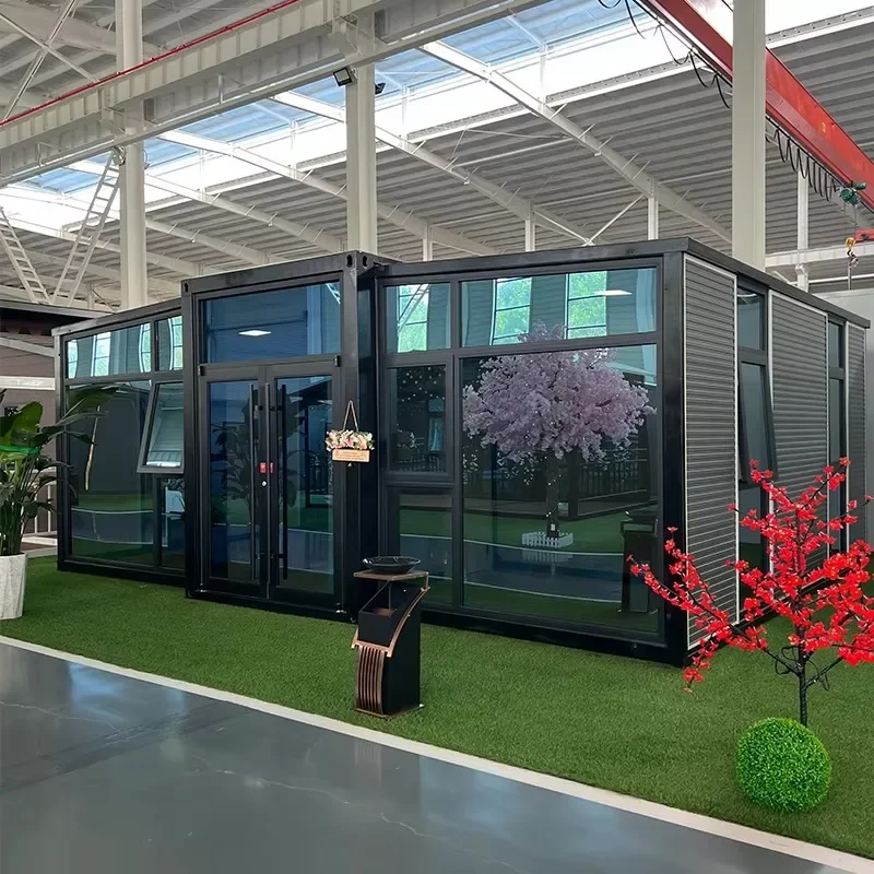 Container Houses Prefabricated Modular Container Home Office Cabin House Mobile Expandable Container House Tiny Homes