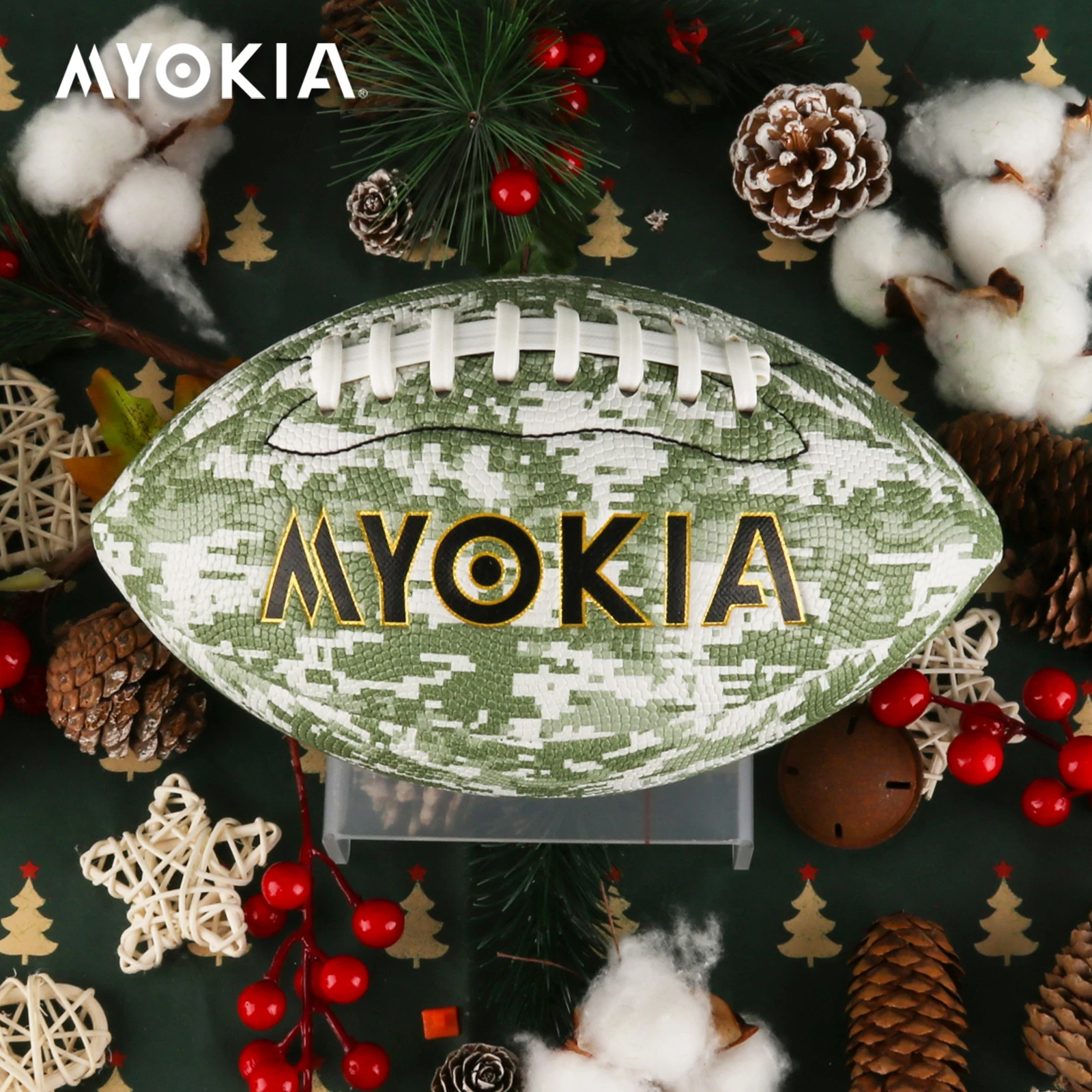 

Американский футбольный мяч MYOKIA для детей и молодежи, мячи для игры в помещении и на улице для тренировок и игр для отдыха, Размер 3