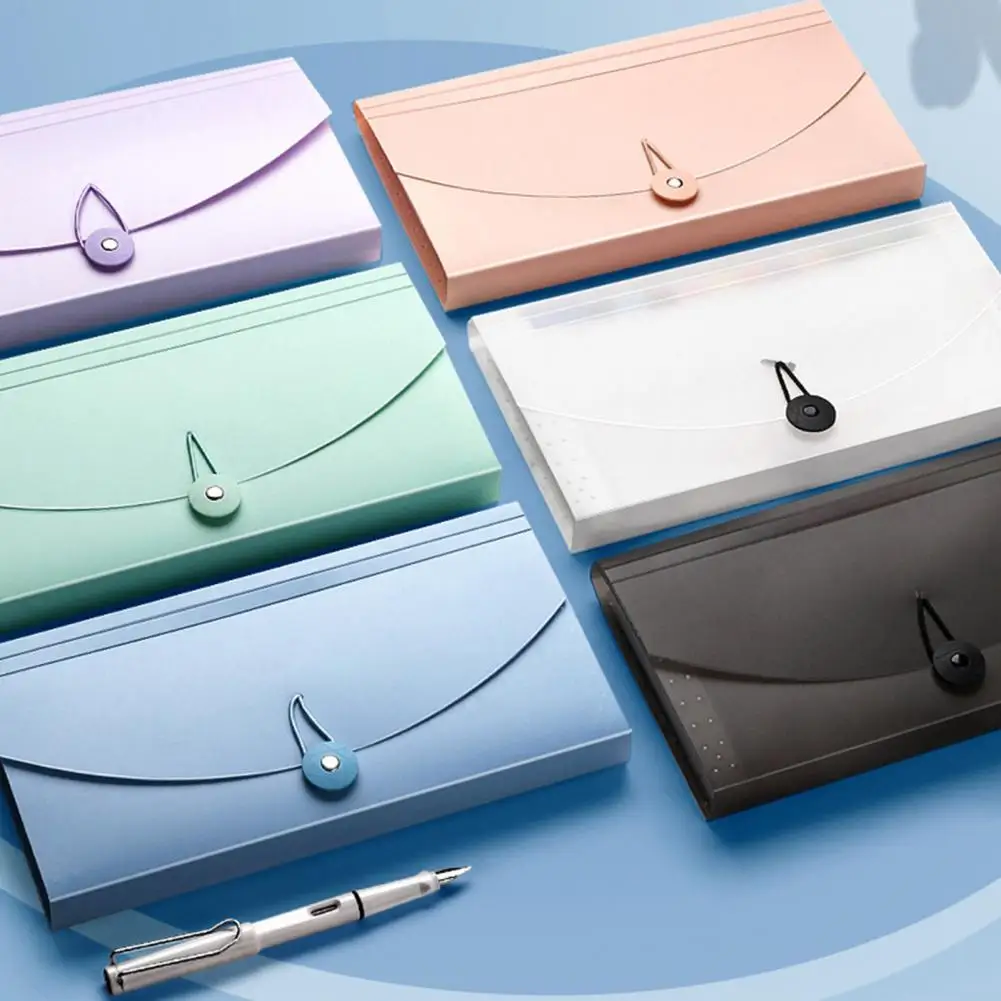 Storage Bag Waterproof Receipt Organizer Expanding File Folder with Large Capacity for Business Coupons Cash Receipts Storage